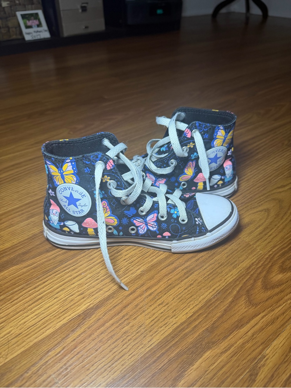 Converse Chuck Taylor All Star Butterfly Gnome Mushroom High Top Sneakers 1
